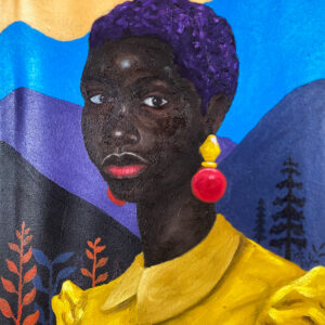 African Woman 1 - 21st Century, Contemporary, Figurative Portrait, People, Black, 2025