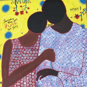 Halfway Love 2 - 21st Century Contemporary Abstract Expression, Flowers, Couples, 2026