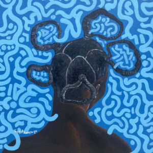 Identity 3 - 21st Century, Contemporary, Portrait, Mixed Media, African Woman, 2024