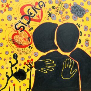 Sidera (Honeymoon) -21st Century, Contemporary, Abstract Expression, Flower Love, 2025