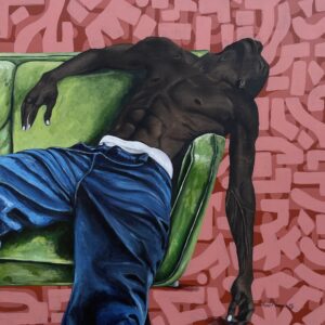 Weightless - 21st Century, Contemporary, Figurative Portrait, Modern, Africa Men, 2025
